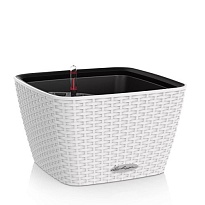 Кашпо Lechuza Бачино 30, автополив, белый 30*30*18см