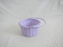 Корзина (ива) d22*h12см круг сиреневый