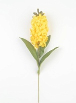 Гиацинт искусственный 1 ветка h51см желтый
