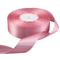 Лента атласная 20мм*25ярд пыльная роза