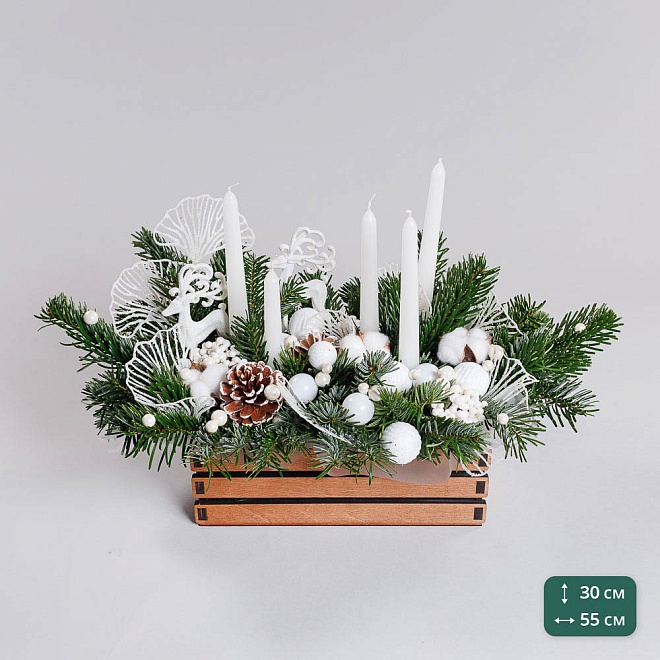 Композиция новогодняя "Снегопад"