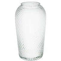 Ваза из стекла Глория d12,5*h26см 2,55л текстурная 