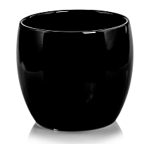 Кашпо Polnix Piano d15*h12см керамика черный