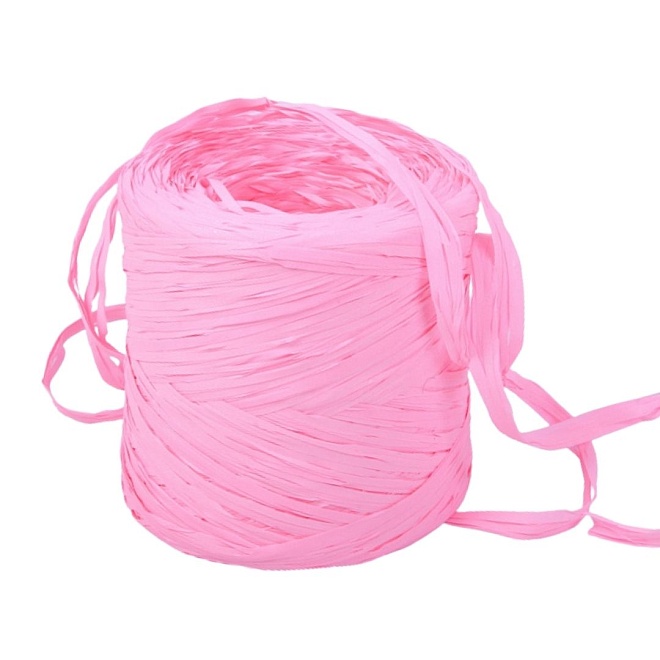 Рафия 200м розовый