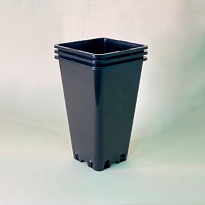 Горшок для рассады 2л d12*h20см Роза черный