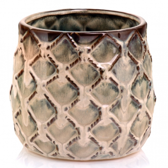 Кашпо Polnix Vintage d12 h11см керамика коричневый