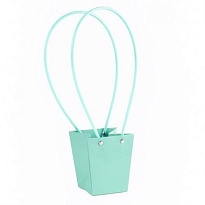 Пакет для цветов 6,5*9*10см голубой светлый 