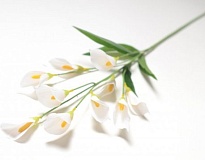 Каллы искусственные, 10 голов, h85см, микс
