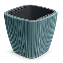 Кашпо Prosperplast ORO 29*29 h27см 8л с вкладкой пластик сканди синий