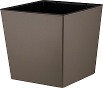 Кашпо London Cube 25*25 h23,8см 11,6л с вкладкой пластик французский платан