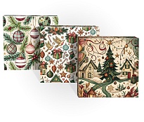 Коробка НГ 15*15*5см Моменты праздника