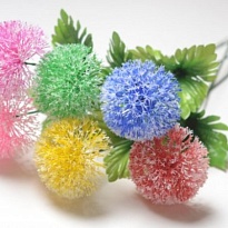 Одуванчик одиночный искусственный h49см микс