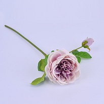 Роза искусственная 1голова 1бутон h45см сиреневый