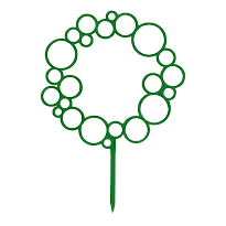 Держатель для растений Диадема 60см малахит