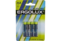 Батарейка Ergolux LR03 Alkaline Bl-4 1.5B