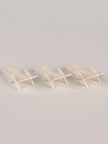 Фигурка для флорариума Шезлонг 1,5*5*2см