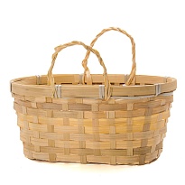 Корзина (бамбук) d26*h13*hh11см, натуральная 