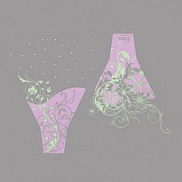 Пакет рюмка 44/50 Blum сирень/белый