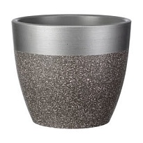 Горшок Бутон Голден d36 h33см 22л бетон серый