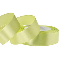 Лента атласная 25мм*25ярд лайм