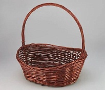 Корзина (ива) d48*h18*hh37см овал коричневый