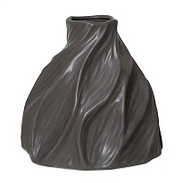 Ваза декоративная h20см керамика серо-коричневый