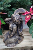 Зайка Ева 28*15*28см бронзовый