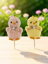 Вставка Цыпленок 6*4,5 h32см микс