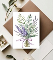 Открытка Букет! 7*10см 5шт