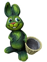 Зайчик Салатик с корзиной 42см 