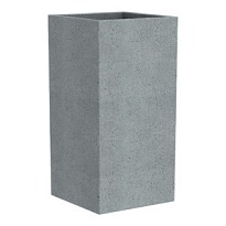 Кашпо Scheurich C-Cube High (240) 38*38 h54см 26л пластик серый камень