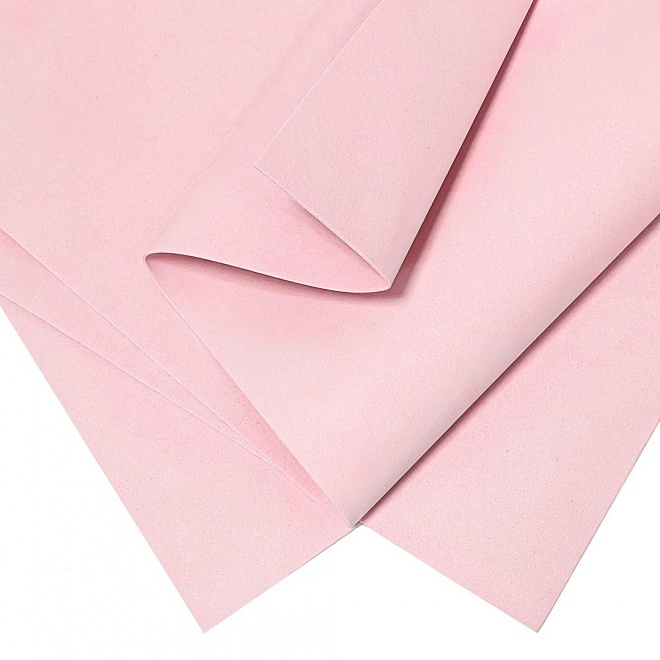 Фоамиран 60*70см 1мм бледно-розовый 