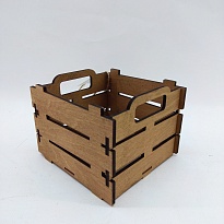 Ящик декоративный Рейка мини 14,8*14*11,5см тик
