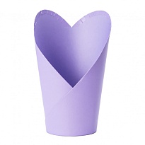 Коробка под цветы Стаканчик 13,5*10*22см сиреневый