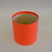 Коробка шляпная без крышки d20*h20см базовый красный