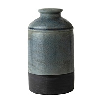 Ваза декоративная керамика, d13.5 h23.5см, серый