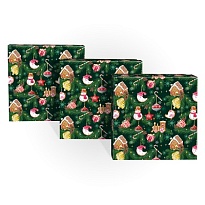 Коробка подарочная НГ 19*19*9см Елкины подарки