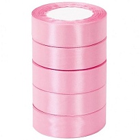Лента атласная 25мм*25ярд бледно-розовый