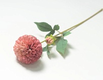 Георгин одиночный искусственный h58см розовый