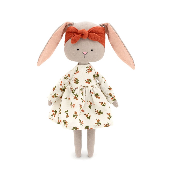 Мягкая игрушка Зайка Люси COTTI MOTTI h30см 