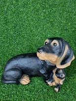 Собака такса семья h20см