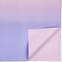 Пленка матовая 58*58см Градиент, 20 листов, сиреневый/пудра