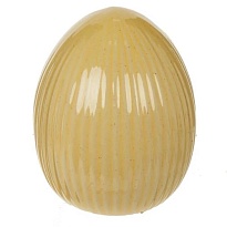 Сувенир Яйцо керамика 6,5*6,5*h8см желтый