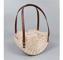 Корзина (секвойя) d26,5*11*h12,5*hh35см сумка натуральный