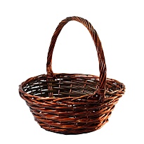Корзина плетеная (ива) d38*14*31*20см коричневый