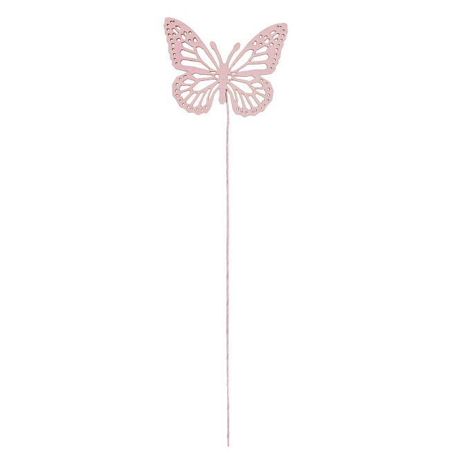 Вставка Бабочка 8*Н22см розовый