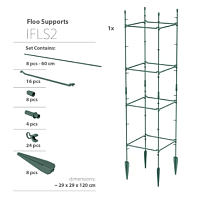 Опора для растений IFLS2 d29*29см h120см зеленый