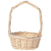 Корзина (ива) d15*h6*hh20см круг натуральный