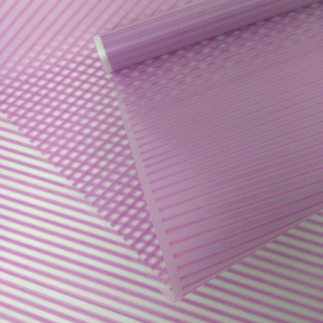 Пленка матовая 70см*08м CartaPack Полоска сиреневый