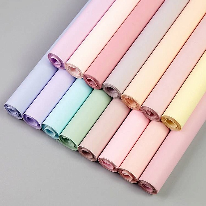 Пленка матовая 60см*09м Лак Pastel светло-лососевый